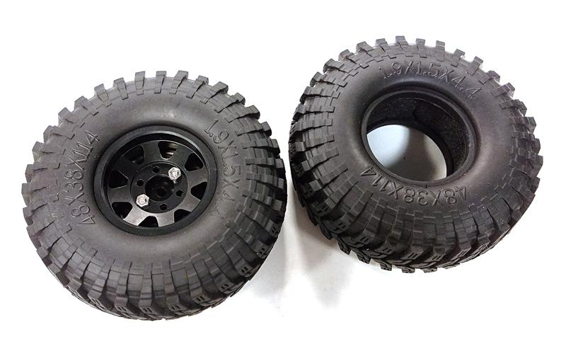 16.ZW04 Replacement Parts for C25041BLACK 1.9 Size Alloy Crawler Wheels and Tires - Image 1