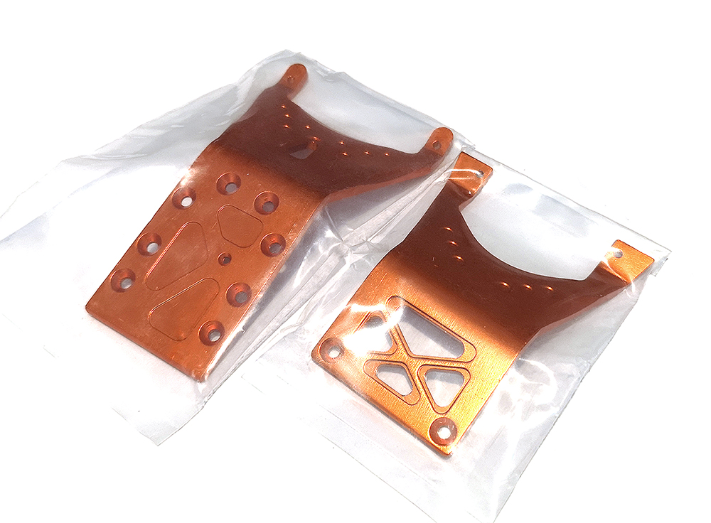 21.J28 Replacement Front & Rear Skid Plate for T6739ORANGE - Image 1