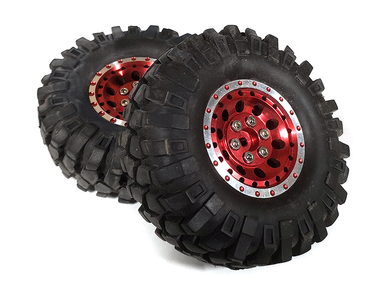 21.T08 Replacement Billet Machined 1.9 Wheel & Tire (2) - Image 1