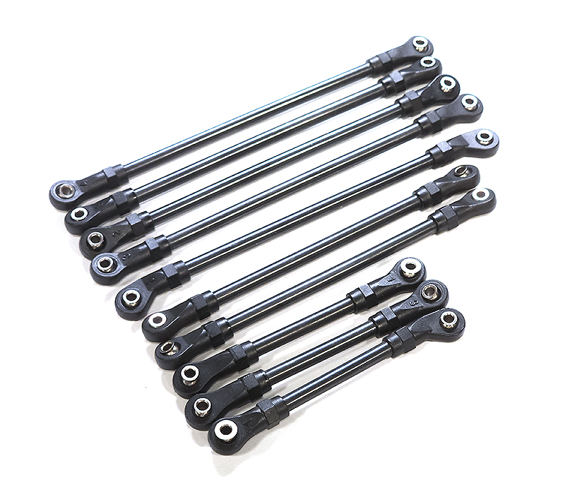 23.AF09 Original Traxxas TRX-4 Complete Steering and Suspension Linkages (like new, take - Image 1