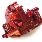 Red Billet Machined Rear Bulkhead for Traxxas 1/10 Maxx 4S (new, damaged)