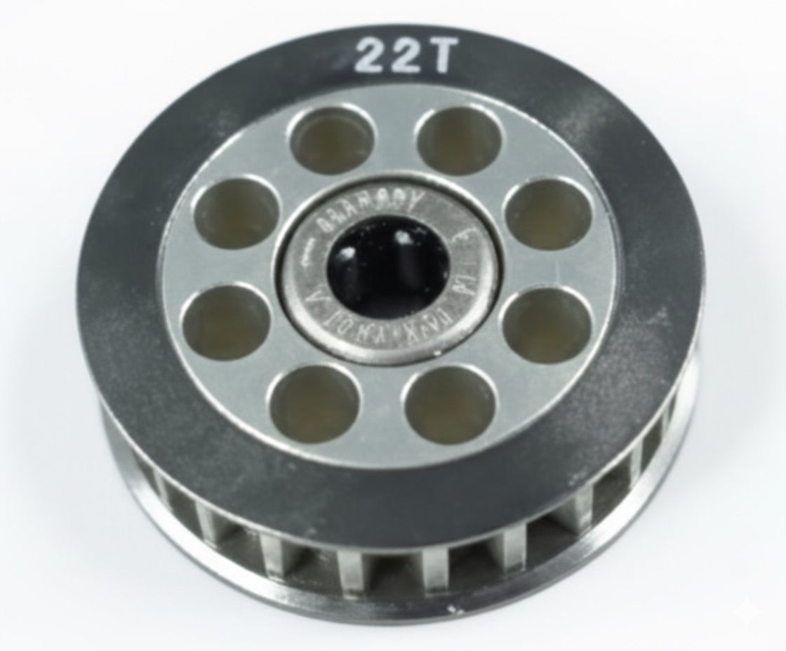 3RAC-3PYW22 3Racing Aluminum Center One Way Pulley Gear T22 - Image 1