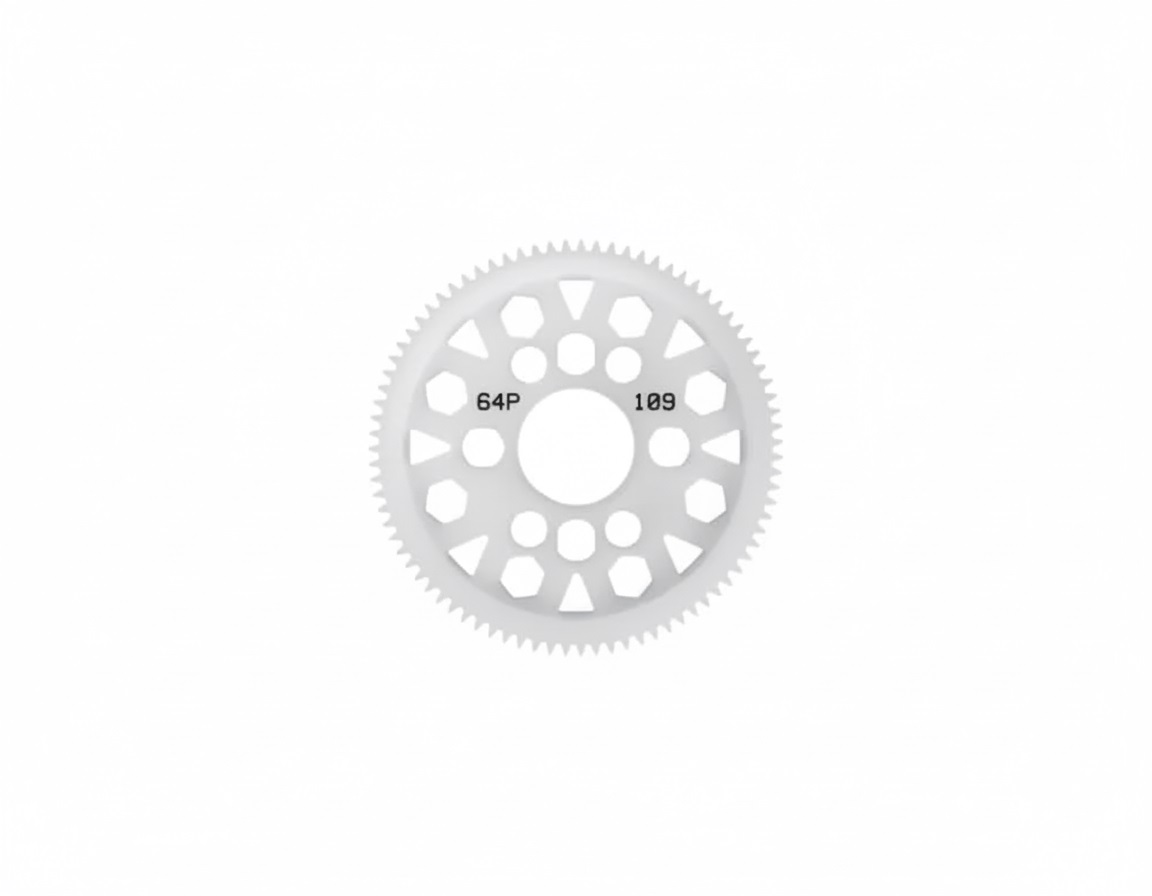 3RAC-SG64109 3Racing 64 Pitch Plastic Spur Gear 109T - Image 1