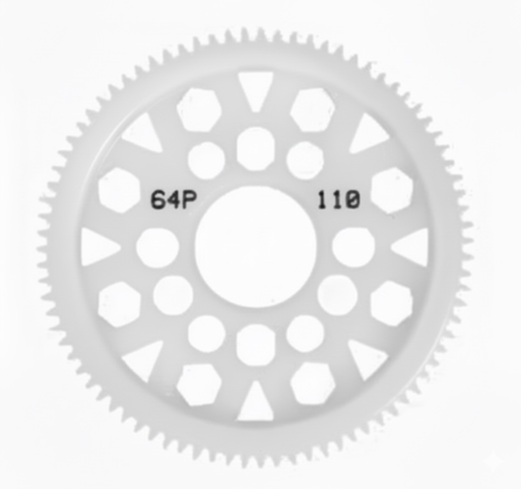 3RAC-SG64110V2 3Racing 64 Pitch Plastic Spur Gear 110T Ver.2 - Image 1