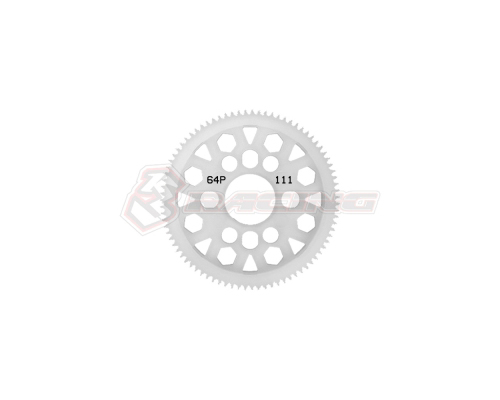 3RAC-SG64111V2 3Racing 64 Pitch Plastic Spur Gear 111T Ver.2 - Image 1