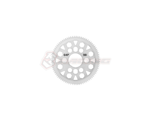 3RAC-SG6498V2 3Racing 64 Pitch Plastic Spur Gear 98T Ver.2 - Image 1