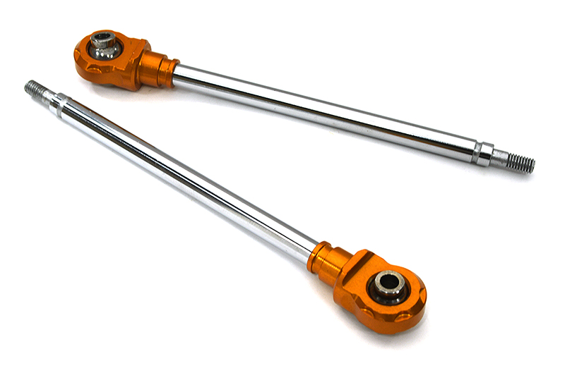 BAJ064ORANGE Replacement Front Shafts and Rod Ends (2) for Baja Piggyback Shocks BAJ057 - Image 1