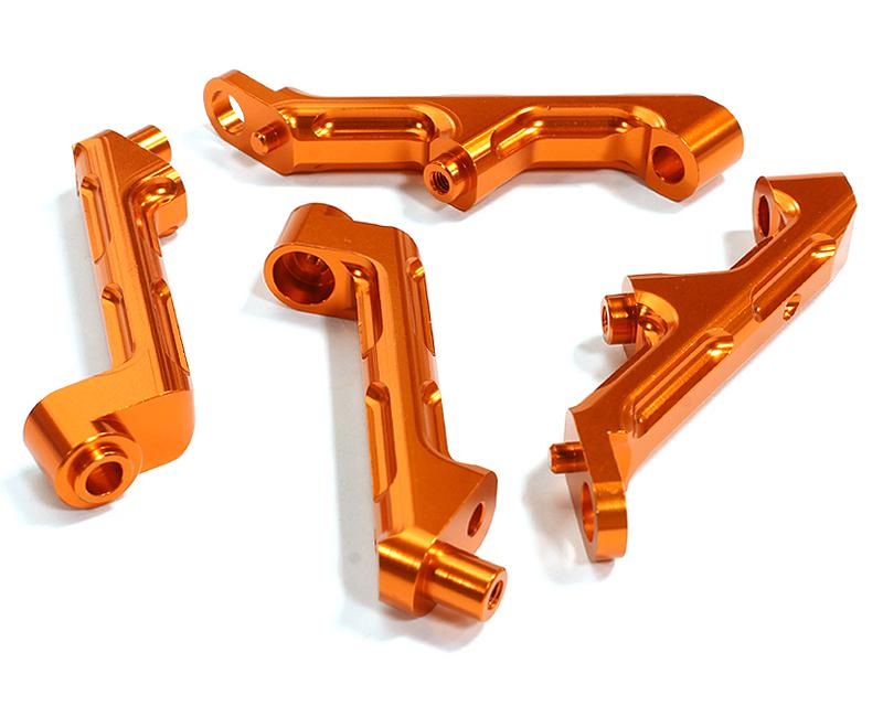BAJ347ORANGE Billet Machined T3 Front Shock Support for HPI Baja 5B, 5T & 5SC - Image 1