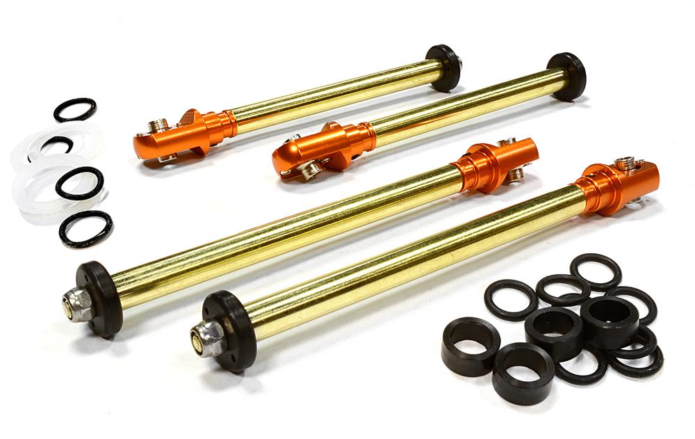 BAJ362ORANGE Complete Rebuilt Kit for BAJ249 Type Piggyback Shock (4) w/ 8mm Shafts - Image 1