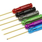 6-Piece Titanium Nitride Allen Hex Wrench Set with 18mm O.D. Handle