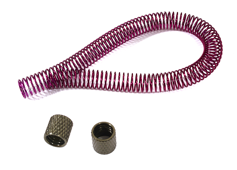 C22355PURPLE Coiled Nitro Engine Fuel Line Protector 6in. - Image 1