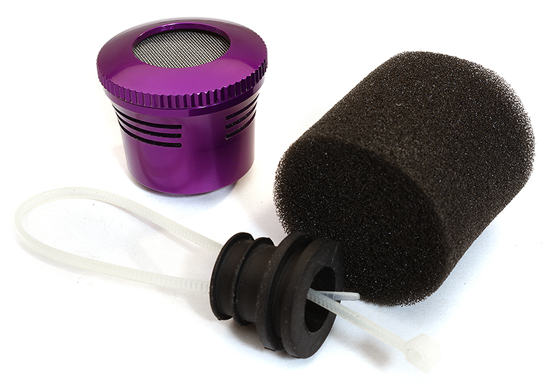 C22474PURPLE High Flow Air Filter for 1/16, 1/18 Size Nitro Engine - Image 1