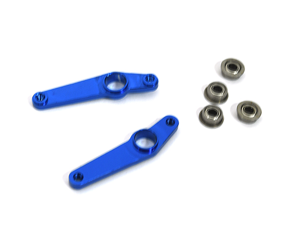 C22501BLUE Alloy Flybar Levers w/ 4BB for T-Rex 450 - Image 1