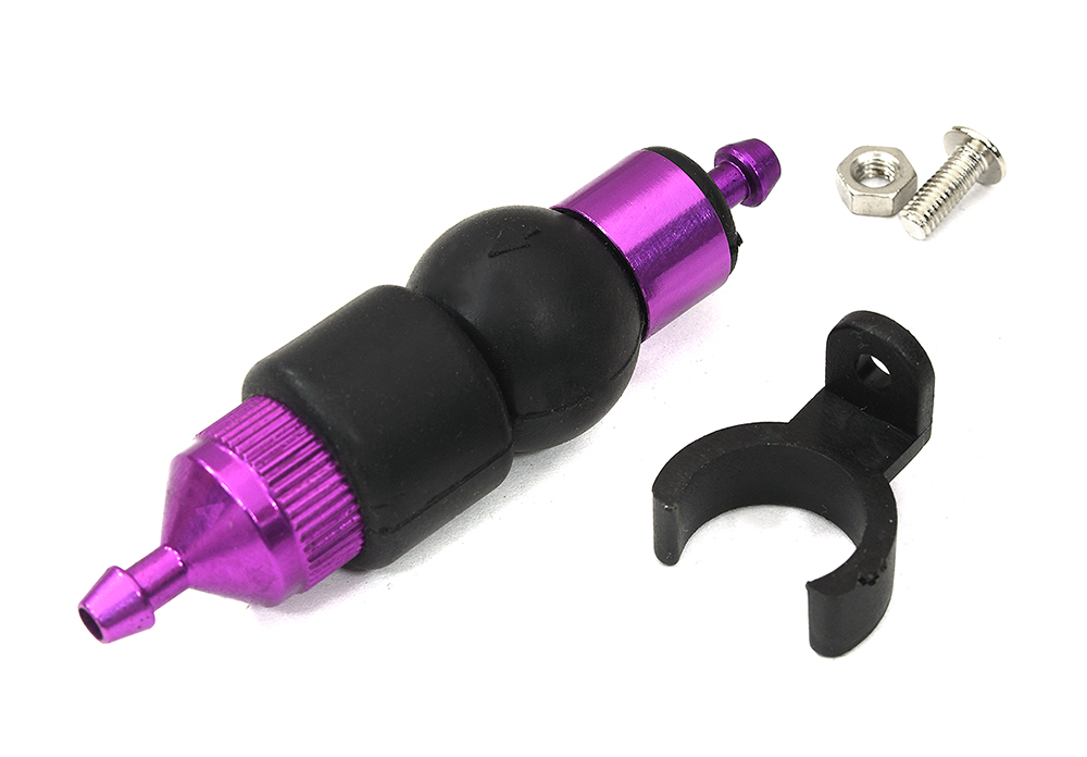 C22616PURPLE Large Fuel Filter w/ Primer Pump - Image 1