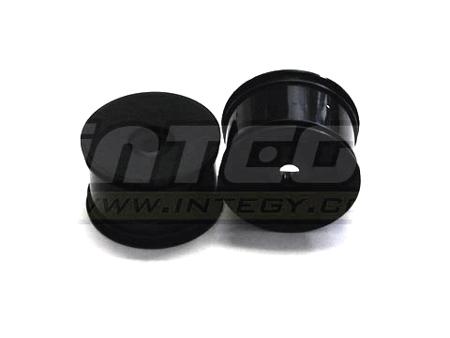 C22678BLACK 3.2 Dish Wheel 0-Offset (2) for 17mm Monster Truck & 1/8 Truggy W=56mm - Image 1