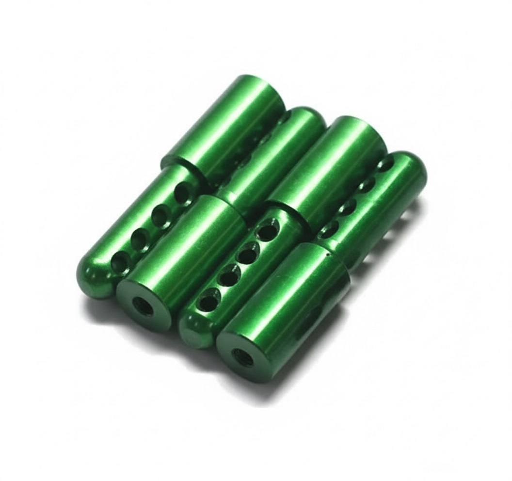 C22786GREEN Alloy Body Post (4) for AX10 Scorpion AX80005 - Image 1