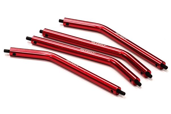 C22844RED Alloy Lower Suspension Link (4) for Axial AX10 Scorpion AX30448 - Image 1