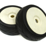 1/8 Buggy Dish Wheel+Tire (2) V-Pattern 17mm (O.D.=105mm)