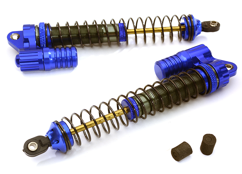 C23013BLUE Piggyback MSR11 Rock Crawler Shock Set (2) 128mm - Image 1