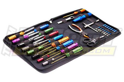 C23079 Complete 29-Piece Professional Racing Tool Kit with Durable Carrying Bag - Image 1