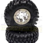 Type II Wheel & Tire Set (2) for Axial SCX-10 AX8138 AX12016