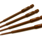 4pcs Hex Tip Std Set w/ 1/4 Inch Adapter (0.05 1/16 5/64 3/32)