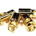 6mm Gold Bullet Banana Connector Power Plug Set (4) for RC