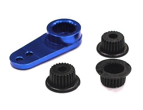 C23547BLUE Universal Type Alloy Servo Horn (Single Sided) for 23T, 24T & 25T (r=15, 19mm) - Image 1