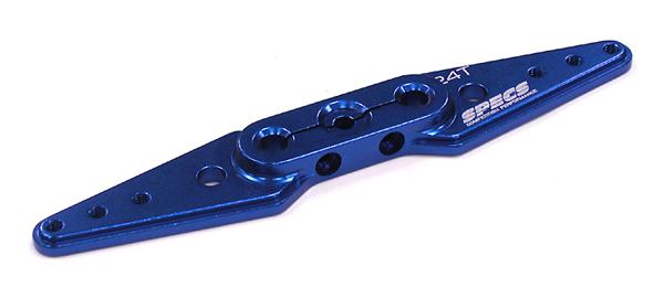 C23557BLUE Billet Machined Servo Horn 24T for Hitec Servo (r=31mm, 38mm-44mm Holes) - Image 1