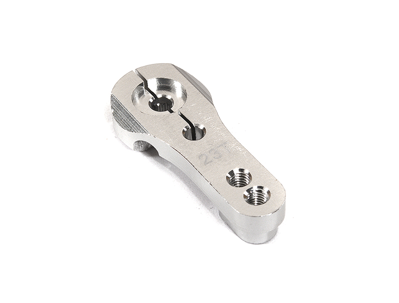 C23742SILVER Billet Machined Alloy Servo Horn 23T for KO & JR Servo (r=20, 24mm) - Image 1
