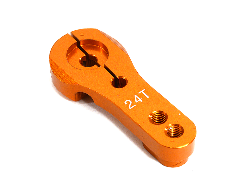 C23743ORANGE Billet Machined Alloy Servo Horn 24T for Hitec Servo (r=20, 24mm) - Image 1