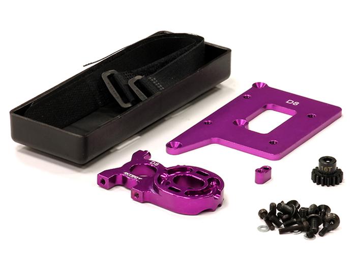 C23865PURPLE Brushless Conversion Kit for HPI Hot Bodies D8 w/ Pinion Gear - Image 1
