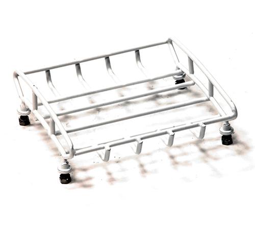 C23882WHITE T4 Realistic 1/10 Scale Metal Luggage Tray 114x118mm - Image 1