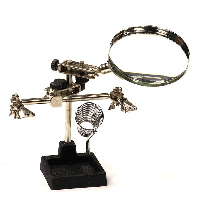 C23963 Soldering Workstation Stand w/ Magnifying Glass - Image 1