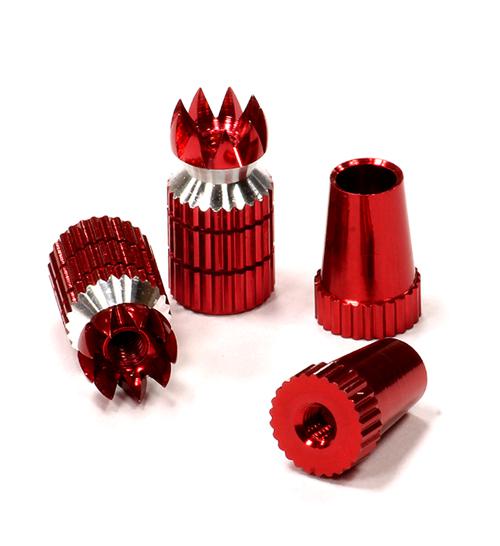 C24052RED Transmitter Stick Ends 3mm Size for Futaba Type Radio - Image 1