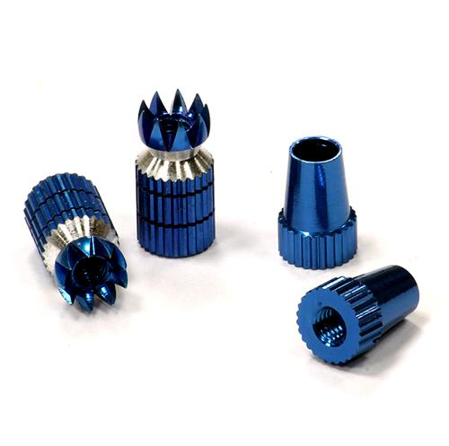 C24053BLUE Transmitter Stick Ends 4mm Size for JR Type Radio - Image 1