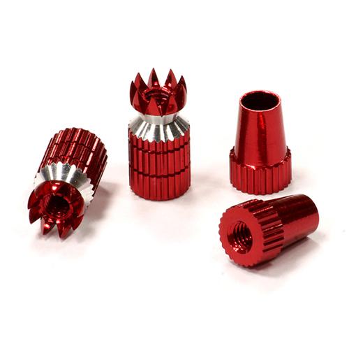 C24053RED Transmitter Stick Ends 4mm Size for JR Type Radio - Image 1