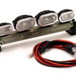 Realistic Roof Top Spot Light Set (4) LED Yellow w/ Adj.Housing for 1/10 1/8 1/5