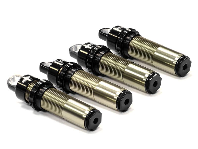 C24148BLACK Billet Machined Threaded Shock Body (4) for Axial 1/10 Wraith 2.2 AX80036 - Image 1