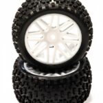 Pre-Mounted 1/10 Buggy 16 Spoke Rear 40mm All Terrain Q4027 12mm Hex (O.D. 87mm)