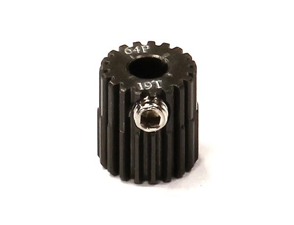 C24264 Billet Machined Hard Anodized Aluminum 64 Pitch Pinion 19 Teeth for 0.125 Shaft - Image 1
