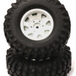 Billet Machined 8 Spoke 1.9 Wheel w/ AT T2 Tires for Scale Crawler (O.D.=105mm)