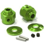 Billet Machined Hex Wheel Hub Set (2) +3 Offset for Axial Wraith 2.2 AX30429