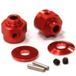 Billet Machined Hex Wheel Hub Set (2) +3 Offset for Axial Wraith 2.2 AX30429