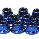Color Flanged Lock Nut (10) 3mm Size