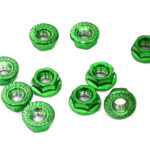 V2 Color Flanged Serrated Wheel Nut (10) 4mm Size