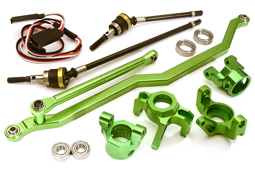 C24449GREEN V2 4WS Conversion Kit for Axial 1/10 Wraith 2.2 - Image 1