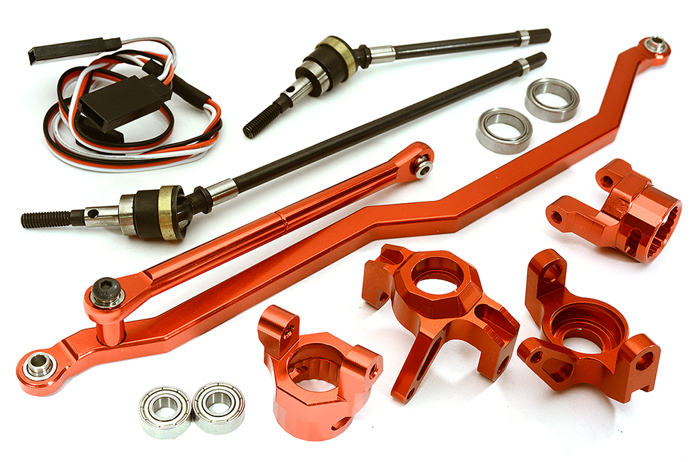 C24449RED V2 4WS Conversion Kit for Axial 1/10 Wraith 2.2 - Image 1