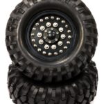 Billet Machined H4 Spoke 1.9 Wheel & Tire Set (2) for Scale Crawler (O.D.=95mm)