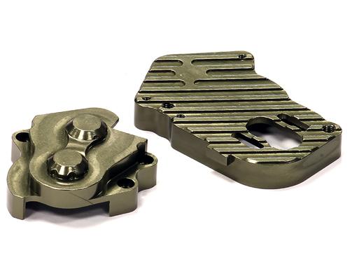 C24564GUN Billet Machined Metal Gearbox for Kyosho 1/8 Motorcycle - Image 1